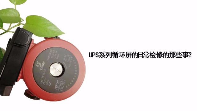 UPS系列循環(huán)屏蔽泵的日常檢修的那些事？
